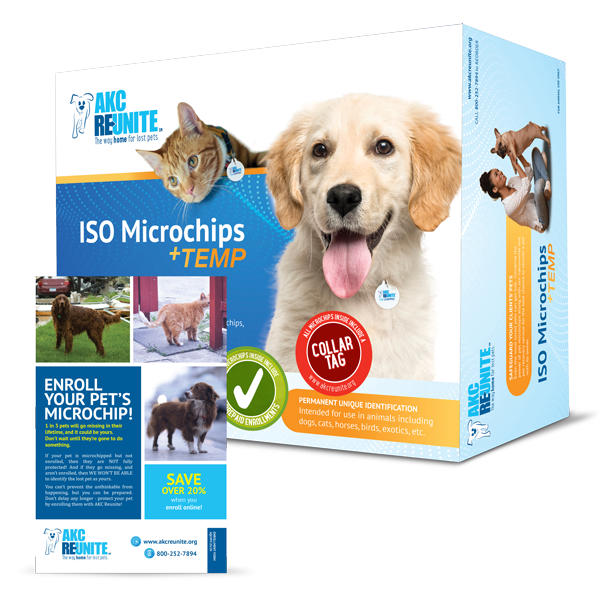 25 ISO Microchips +Temp with Prepaid Enrollment