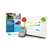 Indi Minichip Ready Kit with Prepaid Enrollment and Collar Tags