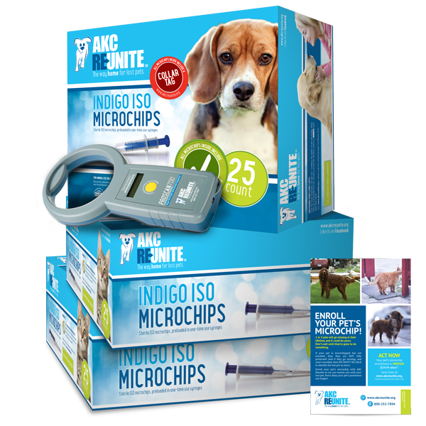 Pro Kit - Indigo ISO+ Microchips with Prepaid Enrollments and Tags