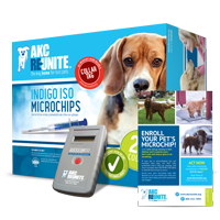 Puppy ID Kit - Indigo ISO+ Microchips with Prepaid Enrollments and Tags