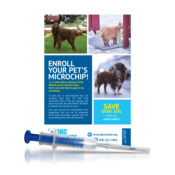 Single ISO Microchip +Temp with Prepaid Enrollment and Pet Poison Helpline